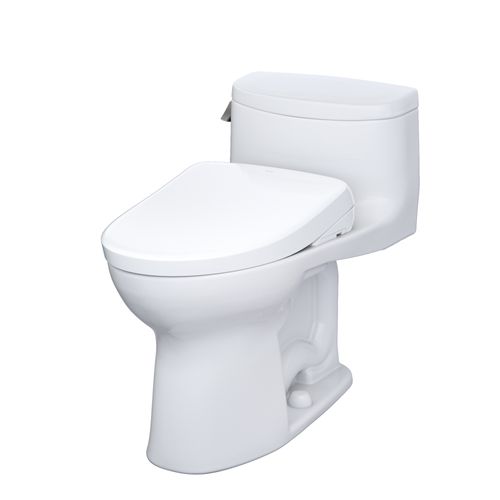 Main product image of WASHLET+ Supreme II One-Piece Elongated 1.28 GPF Toilet and WASHLET+ S7 Contemporary Bidet Seat, Cotton White - MW6344726CEFG#01
