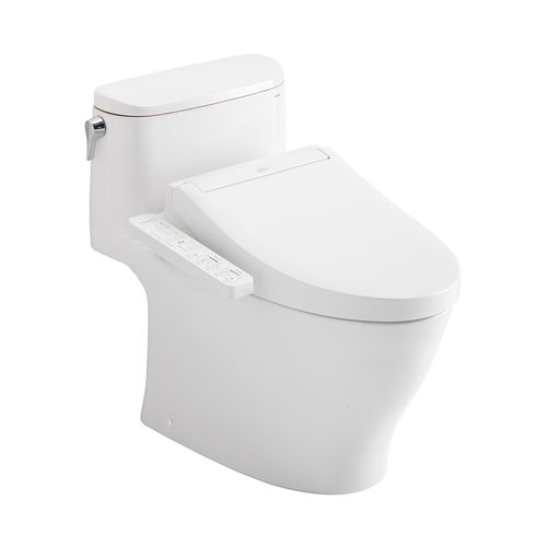 Main product image of WASHLET+ Nexus One-Piece Elongated 1.28 GPF Toilet and WASHLET C2 Bidet Seat, Cotton White - MW6423074CEFG#01