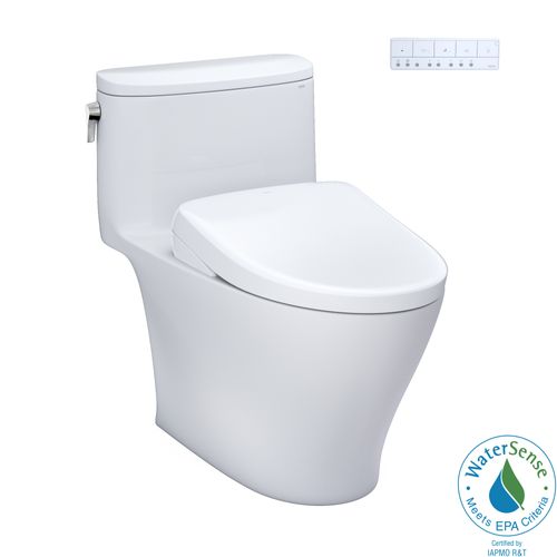 Main product image of WASHLET+ Nexus One-Piece Elongated 1.28 GPF Toilet with Auto Flush S7 Contemporary Bidet Seat, Cotton White - MW6424726CEFGA#01