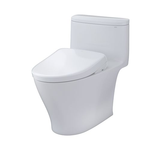 Main product image of WASHLET+ Nexus One-Piece Elongated 1.28 GPF Toilet with S7A Contemporary Bidet Seat, Cotton White - MW6424736CEFG#01