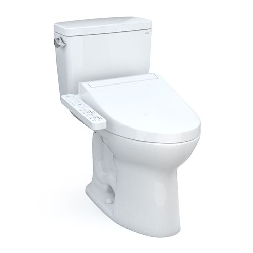 Main product image of Drake WASHLET+ Two-Piece Elongated 1.6 GPF Universal Height TORNADO FLUSH Toilet with C2 Bidet Seat, 10 Inch Rough-In, Cotton White - MW7763074CSFG.10#01