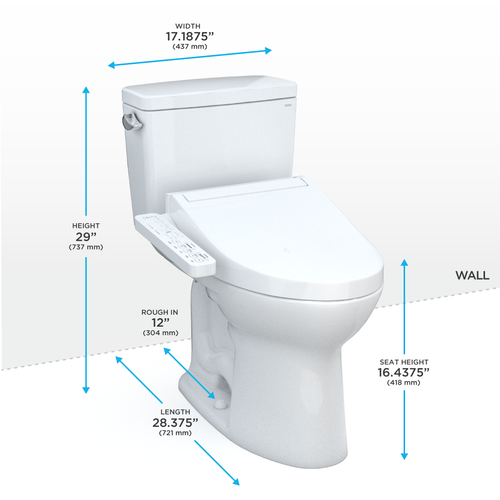 MW7763074CSG-01 - TOTO MW7763074CSG-01 - Drake WASHLET+ Two-Piece ...