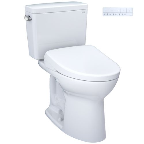 Main product image of Drake WASHLET+ Two-Piece Elongated 1.6 GPF TORNADO FLUSH Toilet and S7 Contemporary Bidet Seat with Auto Flush, Cotton White - MW7764726CSGA#01