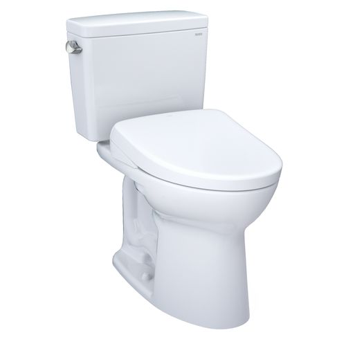 Main product image of Drake WASHLET+ Two-Piece Elongated 1.28 GPF Universal Height TORNADO FLUSH Toilet and S7A Contemporary Bidet Seat with Auto Flush, 10 Inch Rough-In, Cotton White - MW7764736CEFGA.10#01