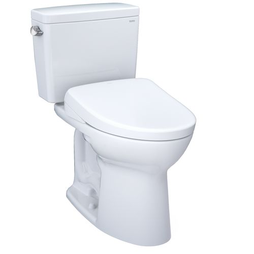 Main product image of Drake WASHLET+ Two-Piece Elongated 1.28 GPF Universal Height TORNADO FLUSH Toilet and S7A Contemporary Bidet Seat with Auto Flush, Cotton White - MW7764736CEFGA#01