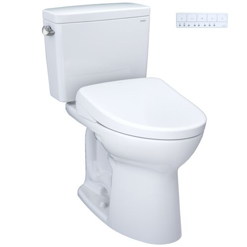 Main product image of Drake WASHLET+ Two-Piece Elongated 1.6 GPF Universal Height TORNADO FLUSH Toilet and S7A Contemporary Bidet Seatwith Auto Flush, Cotton White - MW7764736CSFGA#01