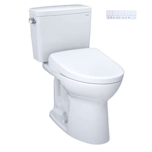Main product image of Drake WASHLET+ Two-Piece Elongated 1.6 GPF TORNADO FLUSH Toilet and S7A Contemporary Bidet Seat with Auto Flush, Cotton White - MW7764736CSGA#01