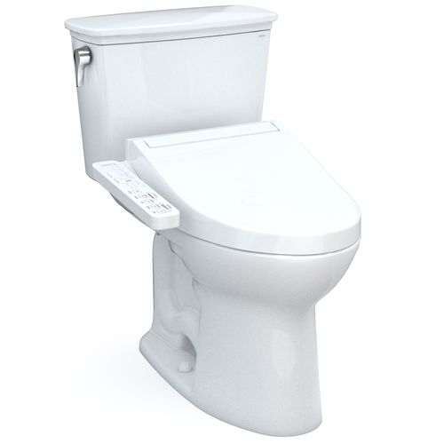 Main product image of Drake Transitional WASHLET+ Two-Piece Elongated 1.28 GPF Universal Height TORNADO FLUSH Toilet with C2 Bidet Seat, Cotton White - MW7863074CEFG#01