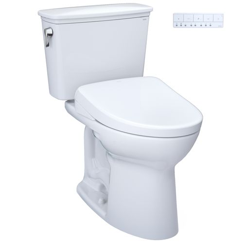 Main product image of Drake Transitional WASHLET+ Two-Piece Elongated 1.28 GPF Universal Height TORNADO FLUSH Toilet and S7A Contemporary Bidet Seat with Auto Flush, Cotton White - MW7864736CEFGA.10#01