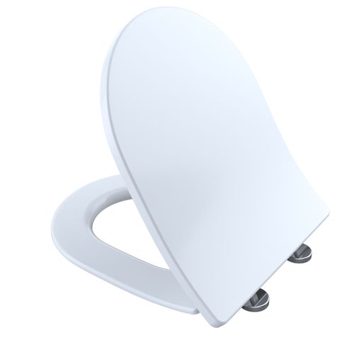 Main product image of Softclose Slim D-shape  Seat And Lid For Rp Wall-hung Toilet, Cotton White - SS247R#01