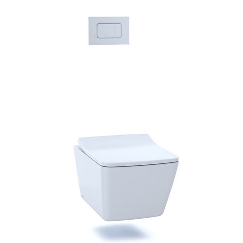 Main product image of Softclose Slim Square  Seat And Lid For Sp Wall-hung Toilet, Cotton White- SS249R#01