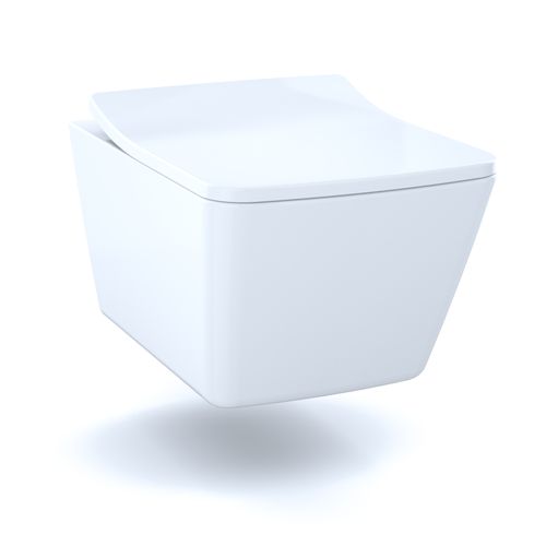 Main product image of Softclose Slim Square  Seat And Lid For Sp Wall-hung Toilet, Cotton White- SS249R#01