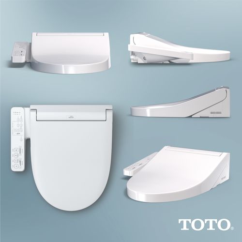 Main product image of Washlet Kc2 Electronic Bidet Toilet Seat With Heated Seat And Softclose Lid, Round, Cotton White - SW3023#01