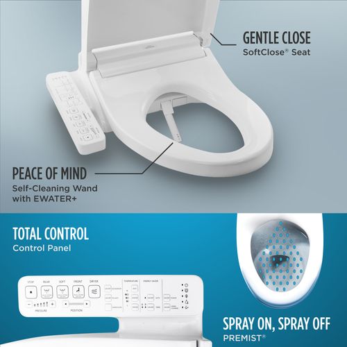 Main product image of Washlet C2 Electronic Bidet Toilet Seat With Premist And EWATER+ Wand Cleaning, Elongated, Sedona Beige - SW3074#12