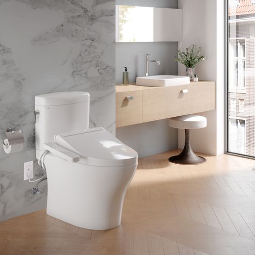 Main product image of Washlet C2 Electronic Bidet Toilet Seat With Premist And EWATER+ Wand Cleaning, Elongated, Sedona Beige - SW3074#12