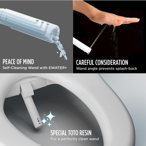 Main product image of S7 Washlet+ Electronic Bidet Toilet Seat With EWATER+ Bowl And Wand Cleaning And Contemporary Lid, Elongated, Cotton White - SW4726AT40#01