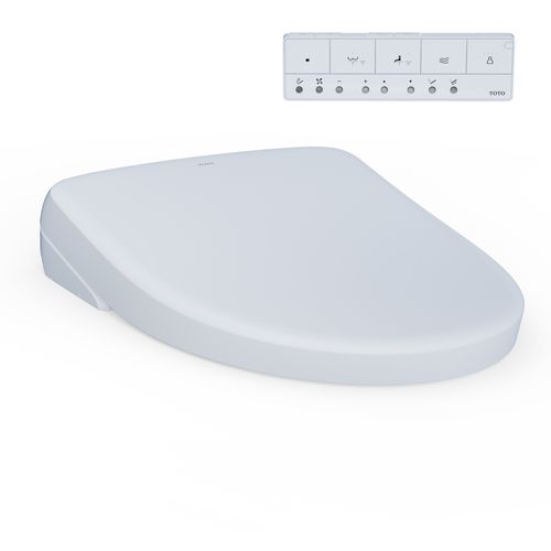 Main product image of S7 Washlet+ Electronic Bidet Toilet Seat With EWATER+ Bowl And Wand Cleaning And Contemporary Lid, Elongated, Cotton White - SW4726AT40#01