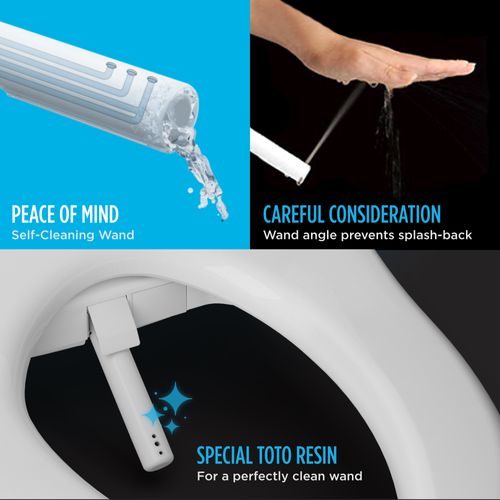 Main product image of Washlet S300e Electronic Bidet Toilet Seat With EWATER+ Cleansing, Round, Cotton White - SW573#01