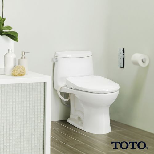 Main product image of Washlet S300e Electronic Bidet Toilet Seat With EWATER+ Cleansing, Round, Cotton White - SW573#01