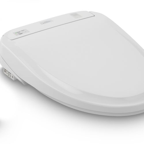 Main product image of Washlet S300e Electronic Bidet Toilet Seat With EWATER+ Cleansing, Round, Cotton White - SW573#01