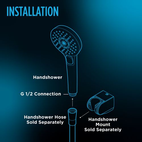 Main product image of G Series 1.75 GPM Single Spray 4" Round Handshower with COMFORT WAVE Technology, Polished Chrome
