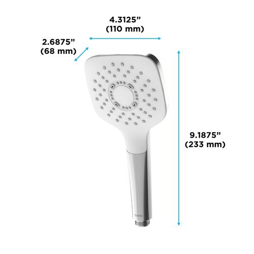 Main product image of G Series 1.75 GPM Single Spray 4" Square Handshower with COMFORT WAVE Technology, Brushed Nickel