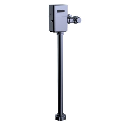 Main product image of ECOPOWER Touchless 1.6 GPF Toilet Flushometer Valve for Top Spud with 24" Vacuum Breaker Set, Polished Chrome