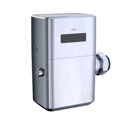Main product image of ECOPOWER Touchless 1.6 GPF Toilet Flush Valve with 24" Vacuum Breaker Set, Polished Chrome