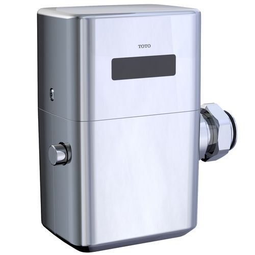 Main product image of ECOPOWER Touchless 1.28 GPF High Efficiency Toilet Flush Valve with 24" Vacuum Breaker Set, Polished Chrome