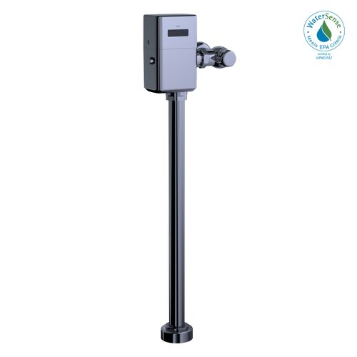 Main product image of ECOPOWER Touchless 1.0 GPF High Efficiency Toilet Flushometer Valve for Top Spud with 24" Vacuum Breaker Set, Polished Chrome