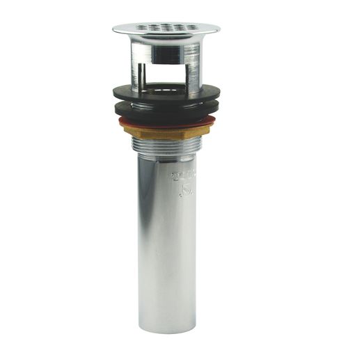 Main product image of Grid Drain with 1.5" Opening and 4" Tailpiece, Polished Chrome