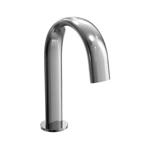 Main product image of Gooseneck ECOPOWER or AC 0.5 GPM Touchless Bathroom Faucet Spout, 10 Second On-Demand Flow (Polished Chrome), TLE24006U1-CP