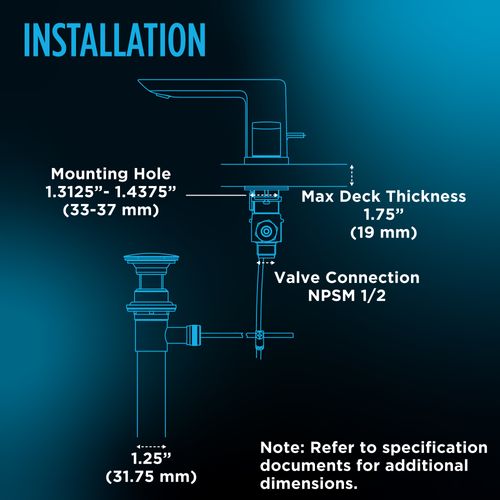 Main product image of GO Series 1.2 GPM 2 Handle Widespread Bathroom Sink Faucet with Drain Assembly, Brushed Nickel - TLG01201U-BN