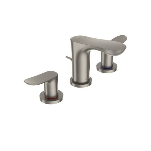Main product image of GO Series 1.2 GPM 2 Handle Widespread Bathroom Sink Faucet with Drain Assembly, Brushed Nickel - TLG01201U-BN