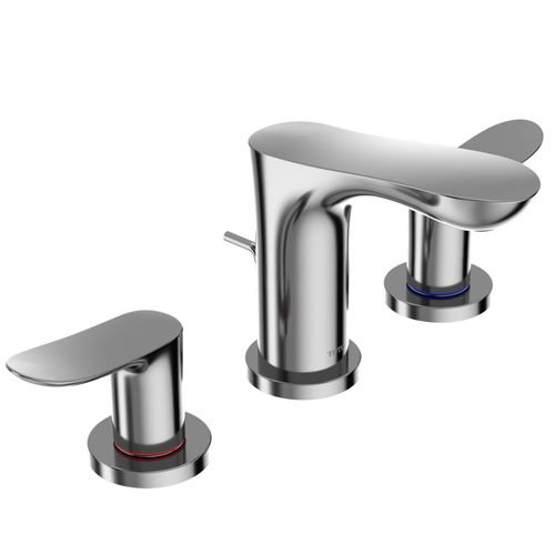 Main product image of GO Series 1.2 GPM 2 Handle Widespread Bathroom Sink Faucet with Drain Assembly (Polished Chrome) - TLG01201U-CP