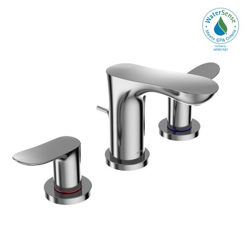 Main product image of GO Series 1.2 GPM 2 Handle Widespread Bathroom Sink Faucet with Drain Assembly (Polished Chrome) - TLG01201U-CP