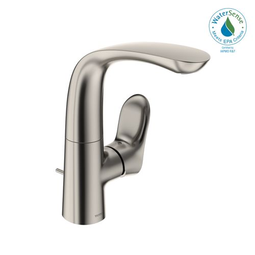Main product image of GO 1.2 GPM Single Side-Handle Bathroom Sink Faucet with COMFORT GLIDE Technology and Drain Assembly, Polished Nickel - TLG01309U-PN