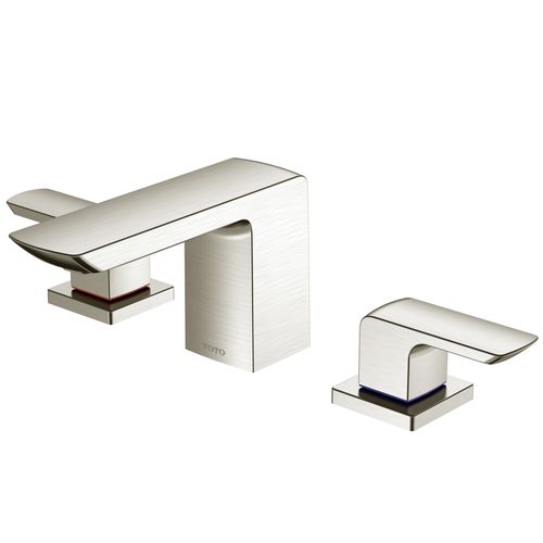 Main product image of GR Series 1.2 GPM 2 Handle Widespread Bathroom Sink Faucet with Drain Assembly, Brushed Nickel - TLG02201U-BN