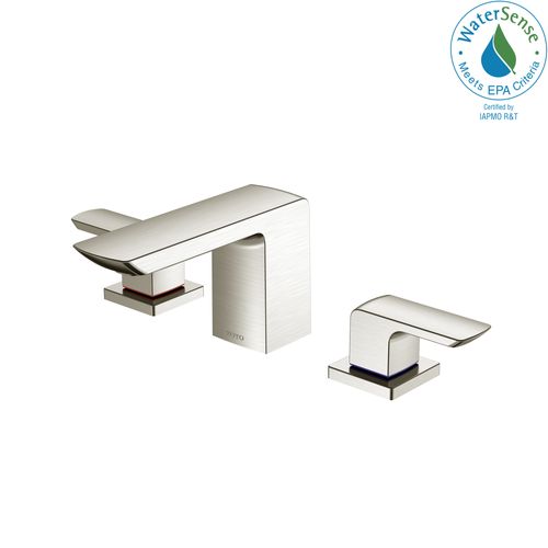 Main product image of GR Series 1.2 GPM 2 Handle Widespread Bathroom Sink Faucet with Drain Assembly, Brushed Nickel - TLG02201U-BN
