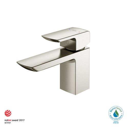 Main product image of GR Series 1.2 GPM 1 Handle Bathroom Sink Faucet with COMFORT GLIDE Technology and Drain Assembly, Brushed Nickel - TLG02301U-BN