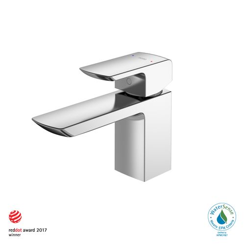 Main product image of GR Series 1.2 GPM 1 Handle Bathroom Sink Faucet with COMFORT GLIDE Technology and Drain Assembly (Polished Chrome) - TLG02301U-CP