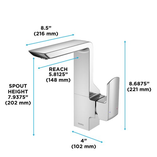 Main product image of GR Series 1.2 GPM Single Side Handle Bathroom Sink Faucet with COMFORT GLIDE Technology and Drain Assembly, Brushed Nickel - TLG02309U-BN