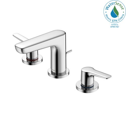 Main product image of GS Series 1.2 GPM 2 Handle Widespread Bathroom Sink Faucet with Drain Assembly (Polished Chrome) - TLG03201U-CP