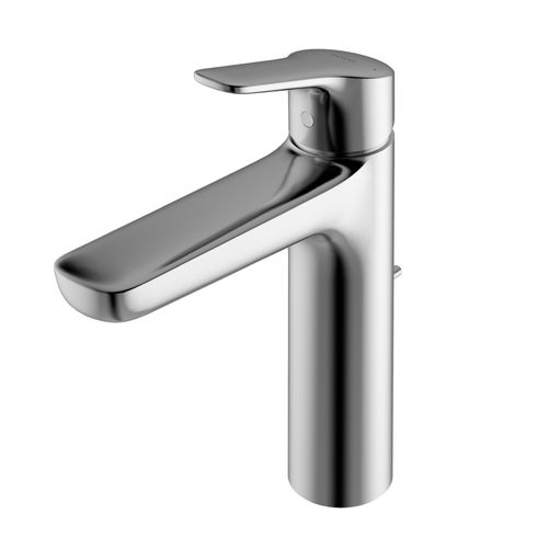 Main product image of GS Series 1.2 GPM 1 Handle Bathroom Faucet for Semi-Vessel Sink with COMFORT GLIDE Technology and Drain Assembly (Polished Chrome) - TLG03303U-CP