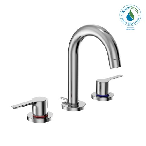 Main product image of LB Series 2 Handle Widespread 1.2 GPM Bathroom Sink Faucet with Drain Assembly (Polished Chrome) - TLS01201U-CP