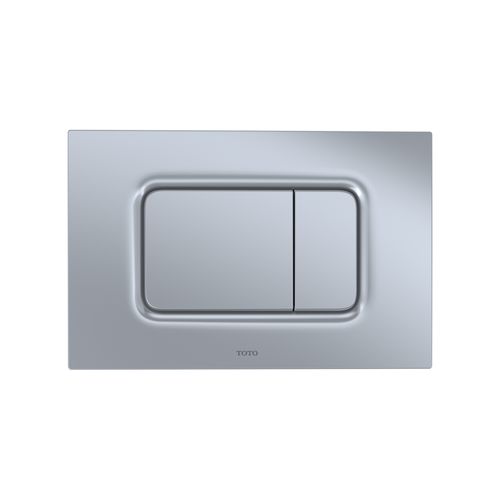 Main product image of Dual Flush Rectangle Push Button Plate For Select Duofit In-wall Tank Unit, Matte Silver - YT920#MS