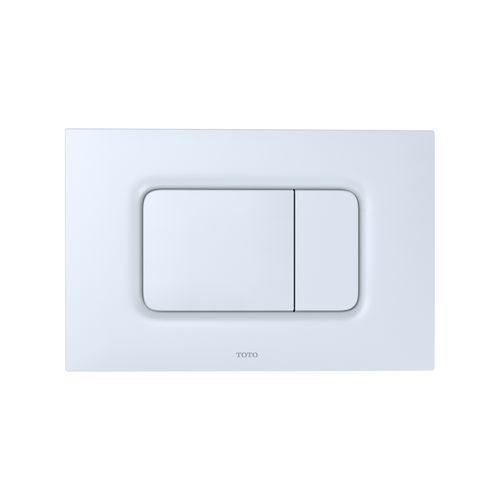 Main product image of Dual Flush Rectangle Push Button Plate For Select Duofit In-wall Tank Unit, White Matte - YT920#WH