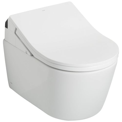 Main product image of CT447CFGT60#01 RP D Shape Wall Hung Toilet Bowl, 1.28/0.9 GPF - Washlet+ Not Included (Cotton White)