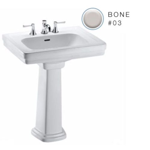 Main product image of LPT530.8N#03 Promenade 8" Center Pedestal Lavatory Sink (Bone)