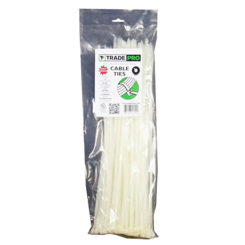 Main product image of 14" 50 Lb. Natural cable ties (Bag of 100), TP-CABLETIE14N